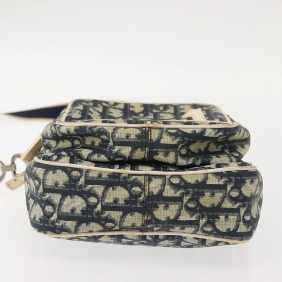 Christian Dior Trotter Canvas Shoulder Bag Navy Auth 147633 - Picture 7 of 16
